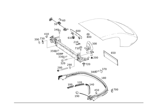 Soft Top Mechanics for 2011 Mercedes-Benz SLS AMG #0