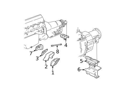 Engine & Trans Mounting for 1996 GMC C1500 Pickup #0