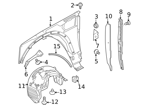 Fender & Components for 2013 Land Rover Range Rover Sport #0