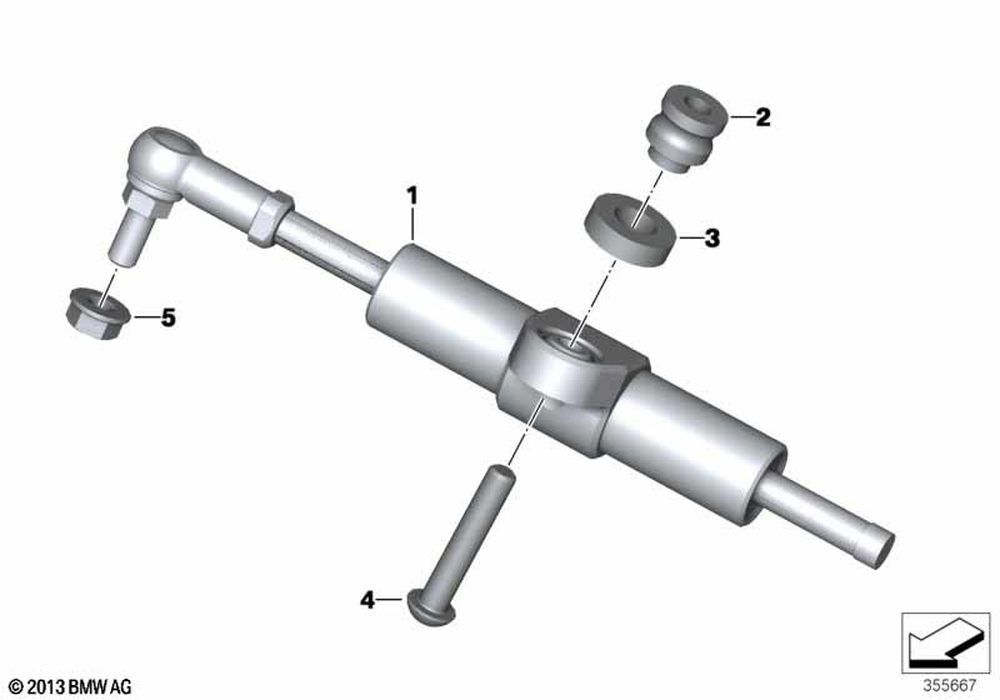 32768549363 - Steering Damper 2012-2025 BMW-Motorrad