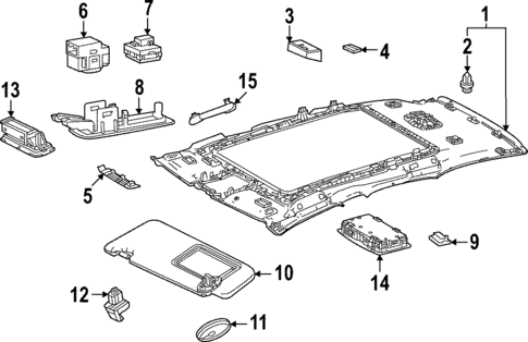 Interior Trim - Roof for 2025 Lexus NX350h #0