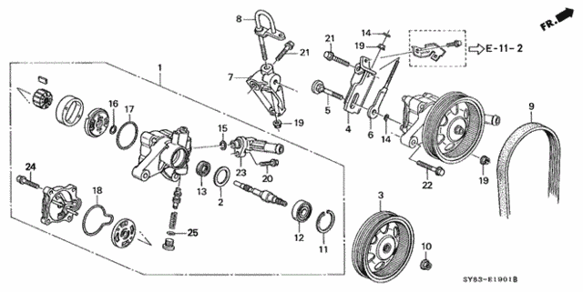P.S. Pump (2) for 1997 Acura CL #0