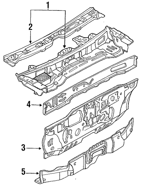 Cowl for 1989 Mercury Tracer #0