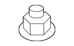 90364SG0004 - Suspension: Top Nut for Honda: Accord, Accord Crosstour, Civic, Civic del Sol, Clarity, CR-V, CR-Z, Crosstour, Fit, Insight, Odyssey, Prelude, S2000 Image
