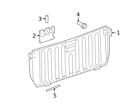 Interior Trim - Tail Gate for 2009 Smart Fortwo #0
