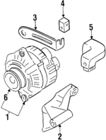 K01118371 - : Alternator Mount Bracket for Kia: Sportage Image