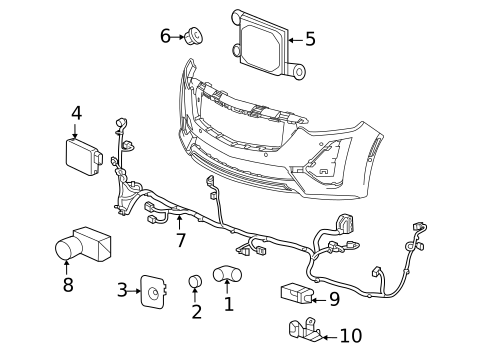 Bumper & Components - Front for 2024 Cadillac CT5 #2