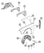 6511533AA - Body Sheet Metal Except Doors: Hex Head Screw for Mopar Image