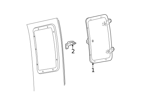 Side Glass for 1998 Ford F-250 #0