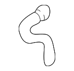 8D0121109G - Cooling System: Hose for Audi Image