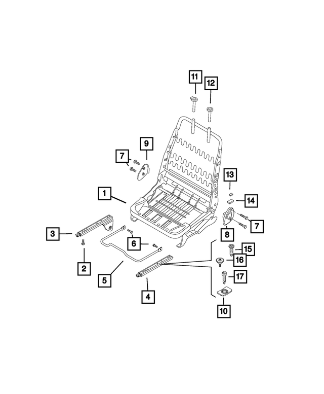 68409641AA - Interior Trim: Seat Adjuster, Right for Mopar Image
