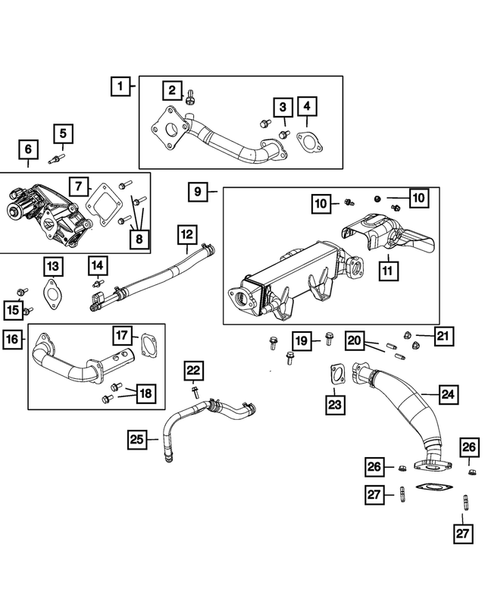 EGR Cooling System for 2022 Ram 3500 #1