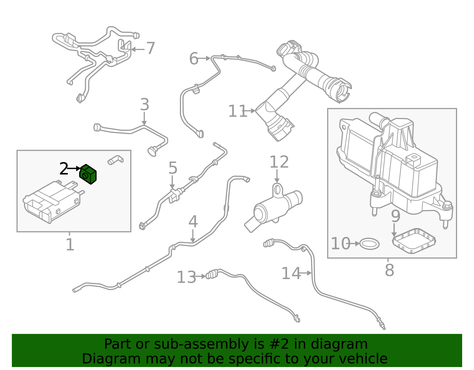 4点 8-97061492-0 8970614920 Radiator Level Sensor Suitable for