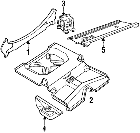 Rear Floor & Rails for 1984 Lincoln Continental #0