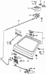 90301693000 - Body/Air Conditioning: NUT, OPEN STAY (6MM) for Honda Image