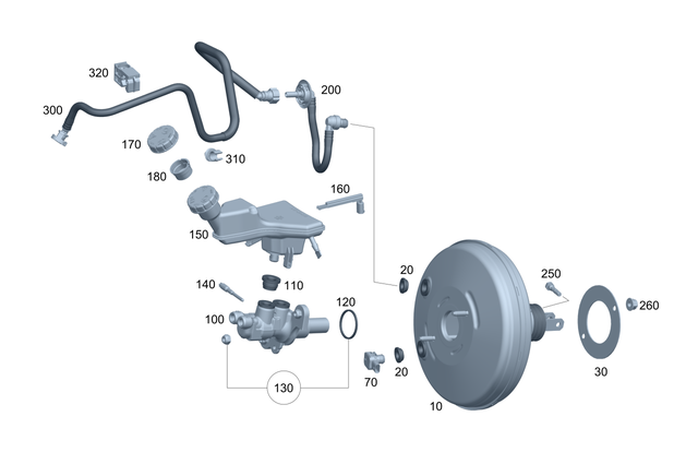 1774307800 - Brakes: Brake Booster for Mercedes-Benz: 180A, 180b Image image