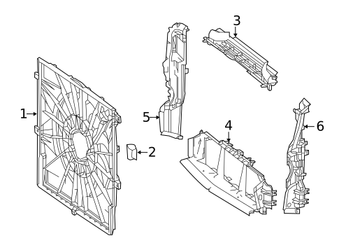 Cooling Fan for 2019 Mercedes-Benz Metris #0