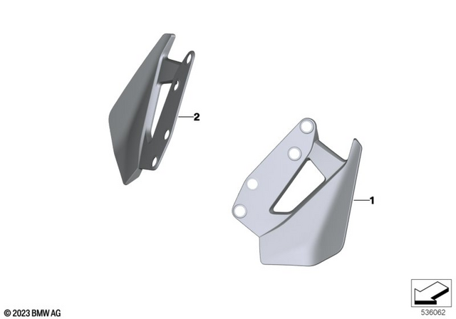 46637105841 - Design: Wind Deflector, Left - Carbon for BMW-Motorrad Image