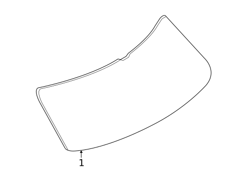 Glass - Lift Gate for 2020 Lincoln Nautilus #0