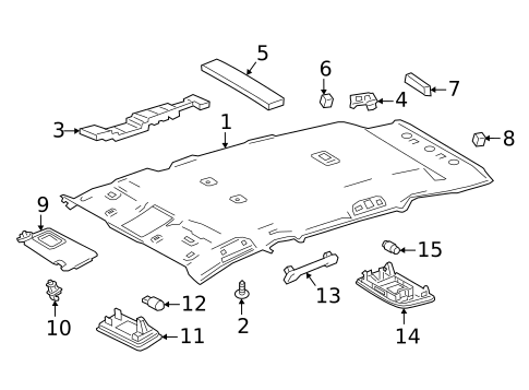 Interior Trim - Roof for 2020 Toyota RAV4 #1