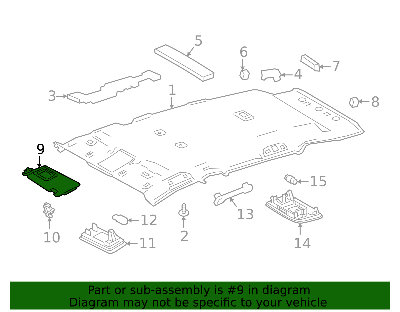2019-2025 Toyota Sun-Visor 74320-42631-C0 | Grieco Toyota Parts