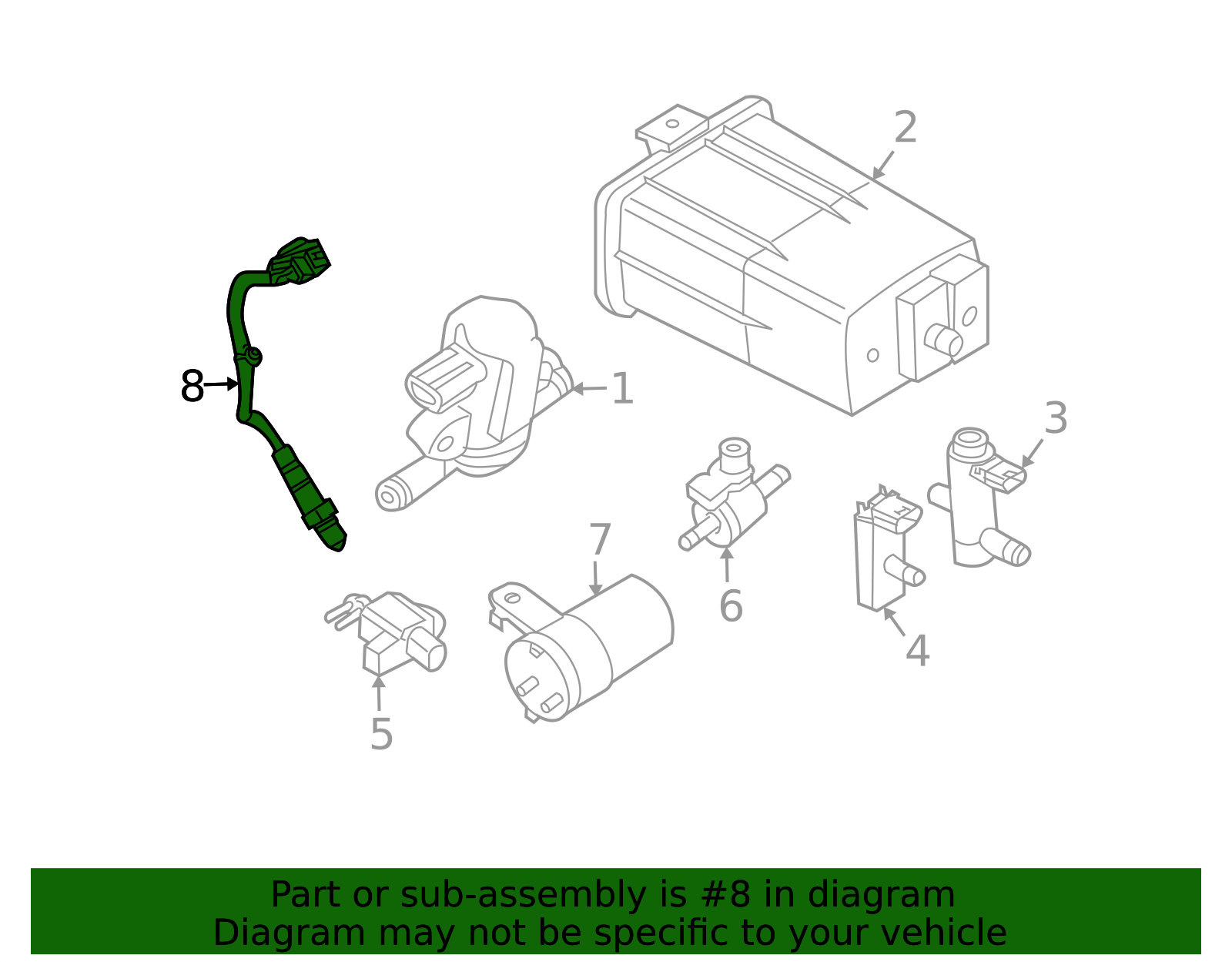 2010-2015 Nissan Oxygen Sensor 22693-ZX70A | OEM Parts Online