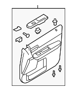 9E6Z7823942AA - Body: Door Trim Panel for Mercury: Mariner Image