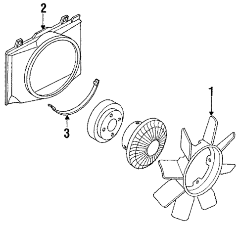Cooling Fan for 1987 Nissan Pathfinder #0