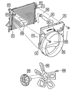 6505442AA - Cooling: Hex Head Screw And Washer for Mopar Image image