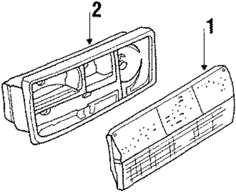 Tail Lamps for 1986 Volkswagen Vanagon #0