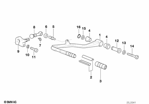 Outside Shift-Control Components for 1995 BMW-Motorrad R 1100 RT #0