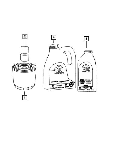 Engine Oiling, Oil Pan and Indicator (Dipstick) for 2009 Dodge Durango #3