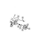 6101688 - Rear Axle; Dana 226 MM; Differential and Drive Line: Hex Lock Nut, Mounting for Mopar Image