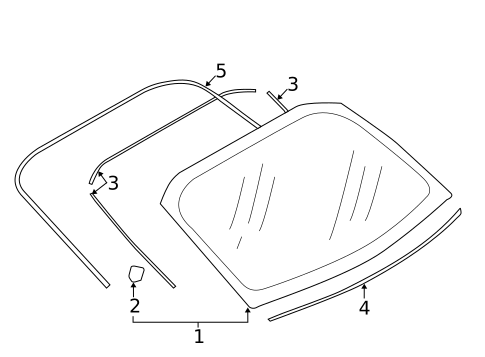 Glass & Hardware - Back for 2018 Toyota 86 #0