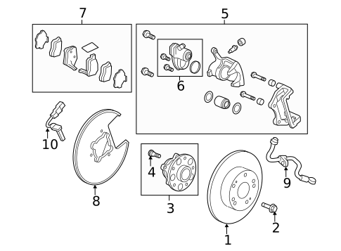 Rear Brakes for 2015 Acura RLX #0