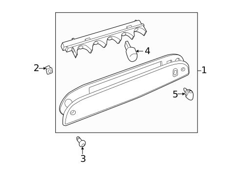 High Mounted Stop Lamp for 2009 Mazda Tribute #0