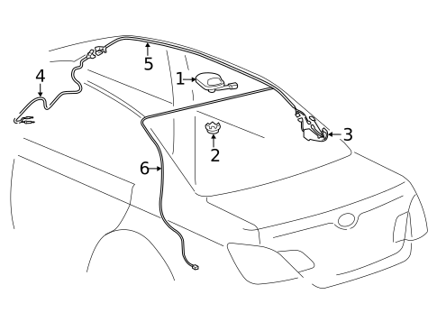 Antenna & Radio for 2011 Toyota Avalon #0