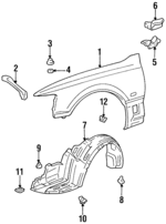 5380250070 - Body: Fender for Lexus: LS400 Image
