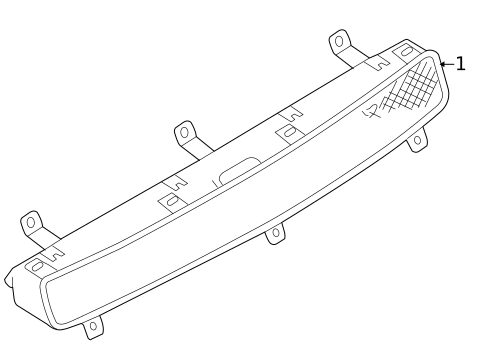High Mounted Stop Lamp for 2007 Audi A4 Quattro #0