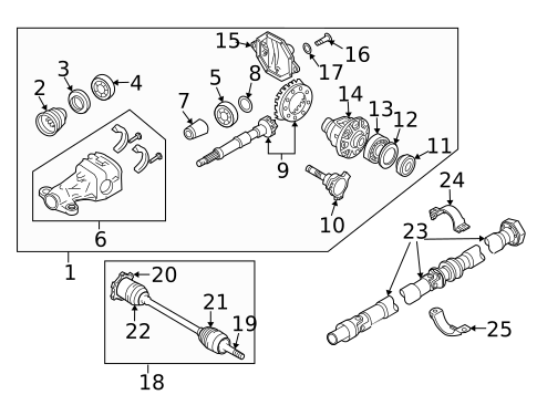 Axle & Differential for 2016 INFINITI QX70 #11