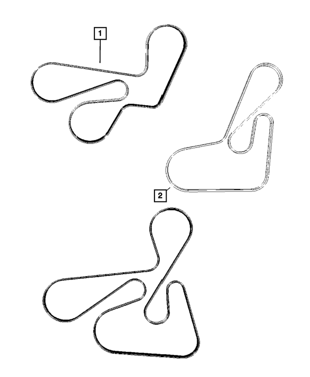4891598AB - Cooling: Serpentine Belt for Mopar Image