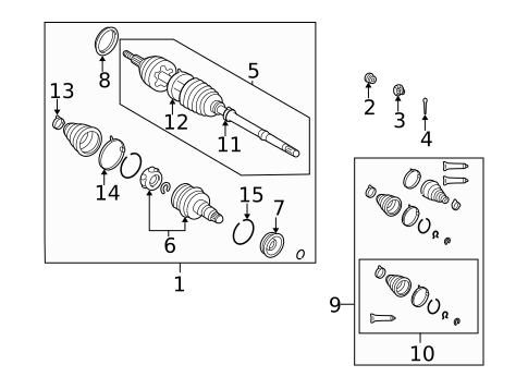 Drive Axles for 2001 Lexus RX300 #1