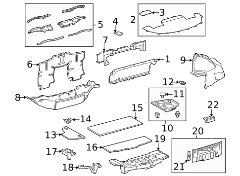 Interior Trim - Rear Body for 2022 Lexus LC500 #1