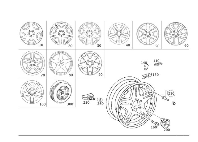 4634012702 - Wheels: Spoke Wheel for Mercedes-Benz Image