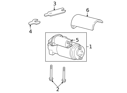 Starter for 1996 GMC C2500 Pickup #0