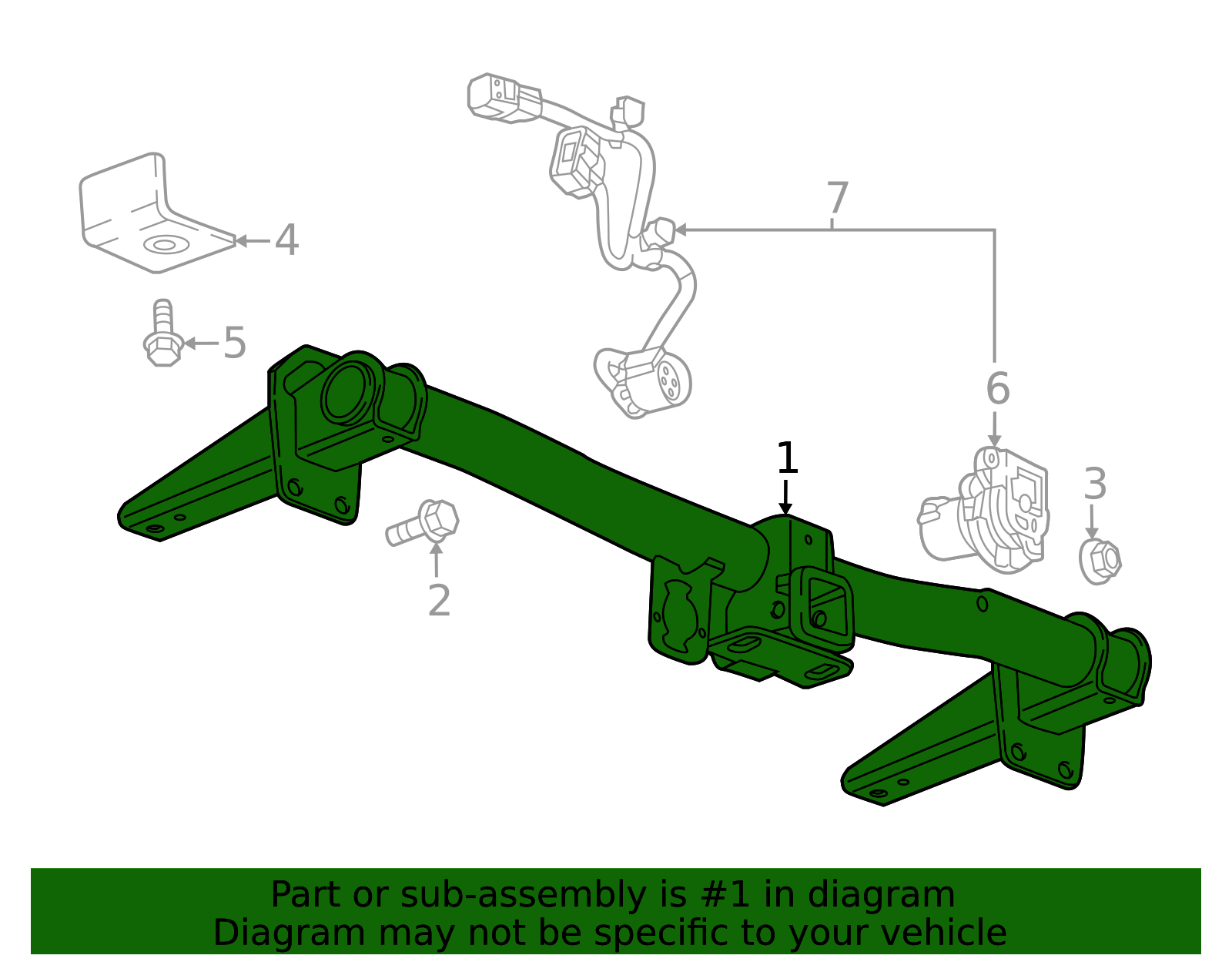 2018-2026 GM Trailer Hitch 84726075 GM | GMPartsDirect.com