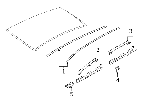 Exterior Trim - Roof for 2008 Saturn Astra #1