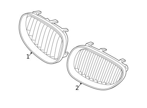 Grille & Components for 2008 BMW 535xi #0