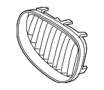 51137065702 - : Grille for BMW: 525i, 525xi, 528i, 528i xDrive, 528xi, 530i, 530xi, 535i, 535i xDrive, 535xi, 545i, 550i, M5 Image