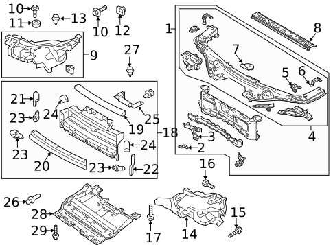 Radiator Support for 2019 Fiat 124 Spider #0